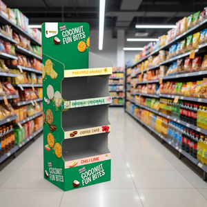 ชั้นวางกระดาษแข็งแบบกำหนดเองสำหรับมันฝรั่งทอดและขนมขบเคี้ยว - Product Image 1