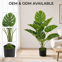 JWS4265 Nouvelle conception d'arbre artificiel Monstera, plantes artificielles Monstera pour la décoration de la maison, du bureau et du jardin, en vente