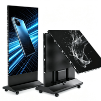 Afficheur numérique portable de haute qualité pour publicité, avec écran vertical pliable P2.5 pour extérieur, idéal pour la salle de sport et la scène