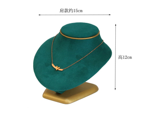 Bán Buôn Cao Cấp Màu Xanh Lá Cây Bông Tai Vòng Cổ Trang Sức Hiển Thị Chủ Sợi Nhỏ Kim Loại Lưu Trữ Đồ Trang Sức Set Giá Đứng - Product Image 3