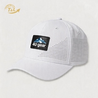Casquette Trucker 6 Panneaux en Maille Respirante 4U Gear, Réglable, Unisexe Adulte, pour Voyage et Loisirs en Extérieur, Quatre Saisons, Logo Blanc sur le Devant