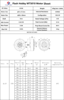 Moteur Brushless Facotry MT5010 300KV 5010 8s pour Drone d'Inspection Longue Portée, Drone de Cartographie, Drone de Topographie, Quadricoptère, Hexacoptère