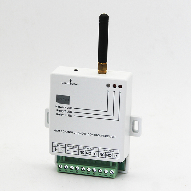 Two Channel  GSM Controller 2 RELAY Output 4G GSM Gate Opener for Door/gate/garage  Via SMS and Dial