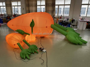 Modèle de <span class=keywords><strong>carotte</strong></span> artificielle <span class=keywords><strong>géante</strong></span> gonflable avec lapin pour Pâques - Product Image 4