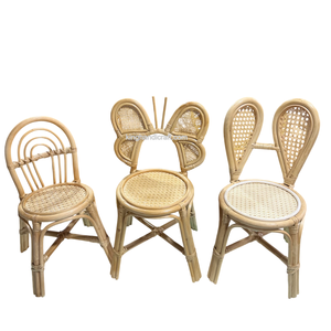 Silla Infantil de Mimbre Ecológica Hecha a Mano para Eventos, Fiestas de Cumpleaños, Silla de Bebé de Mimbre Natural, Duradera para Interiores y Exteriores - Product Image 1