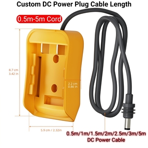 <span class=keywords><strong>Adaptateur</strong></span> d'alimentation Starlink Mini pour batterie De.Walt, accessoires Starlink Mini, câble de chargeur de batterie De.Walt 18V-20V vers prise d'alimentation CC - Product Image 2