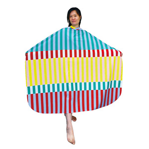 Loreal kích thước lớn thợ làm tóc CAPE với tính năng chống thấm nước cho Velcro cổ áo sáng màu Salon cắt tóc silicon cho tiệm làm tóc - Product Image 3