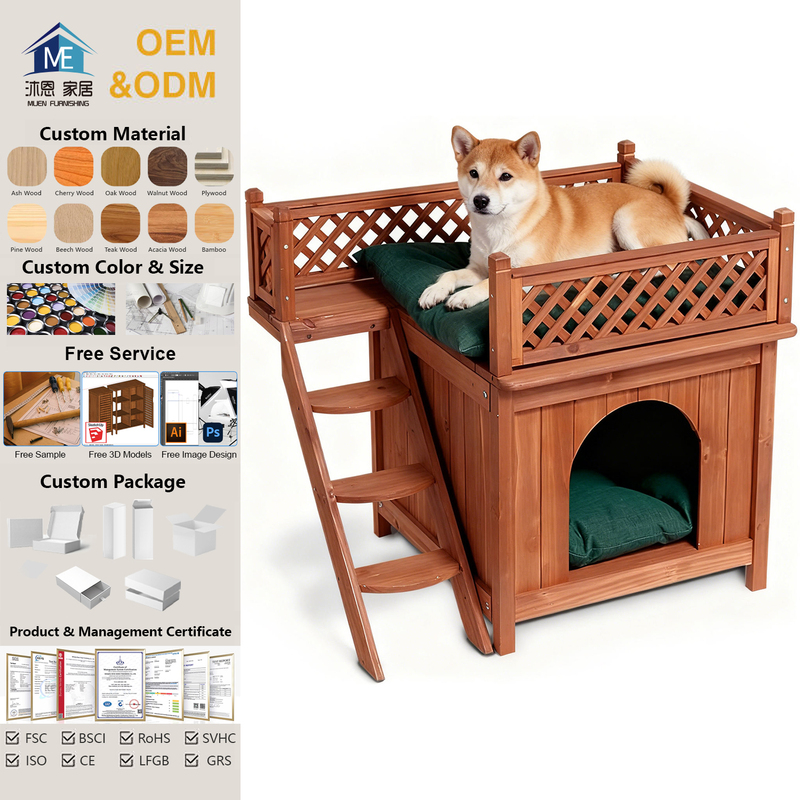 Wooden Dog Room Shelter Customized Size