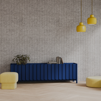 Panneau acoustique insonorisant ignifuge en fibre de polyester de conception moderne aux normes européennes pour les salons intérieurs et les entrepôts