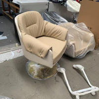 Chaise de coiffure moderne pour salon de coiffure, chaise de barbier hydraulique réglable avec repose-pieds, chaise pivotante pour la coupe de cheveux pour salon de beauté