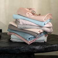 Ensemble de literie en lyocell personnalisable en gros, luxueux, doux, respirant, toutes saisons, ensemble de housse de couette 4 pièces pour la maison, l'hôtel, la chambre à coucher