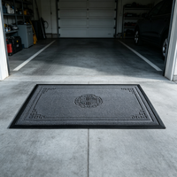 Tapis en fibre de polyester avec support en PVC pour hall d'hôtel, bureau, entrée commerciale, tapis de porte