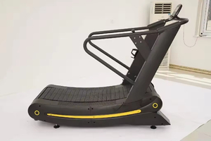 Tapis roulant courbé non motorisé à résistance auto-générée, machine de course mécanique sans moteur pour entraînement <span class=keywords><strong>cardio</strong></span> en salle de sport - Product Image 5