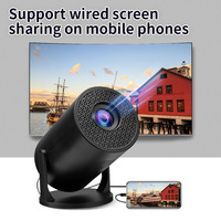 Mini Proyector Inteligente HY300, Resolución LED, Lámparas LCD, Lente DLP, Portátil, Conexión Inalámbrica para el Hogar y Exteriores