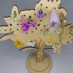 Kit de Soporte para Flores de Madera DIY, Decoración Rústica para Mesa del Hogar, Expositor Floral, Regalo Personalizado para el Día de la Madre - Product Image 2