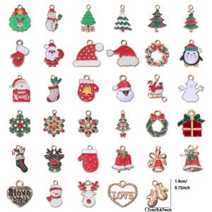 Collar de Navidad para Mujer, Colgante de Papá Noel, Joyería de Copo de Nieve, Regalo para Niñas, Set de Joyería Festiva, Collar para Fiesta, Dijes Lindos DIY - Product Image 4