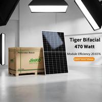 Panneaux solaires monocristallins PERC à demi-cellules bifaciaux double vitrage JKM455-475M-7RL3 470W, efficacité 20,87 %, pour usage commercial (PV)