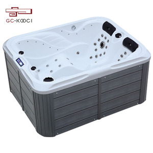 Moderna Bañera de Hidromasaje Exterior Independiente de 2 m, Bañera de Hidromasaje con Dos Motores <span class=keywords><strong>para</strong></span> Masaje en el Baño, Tipo Independiente - Product Image 6