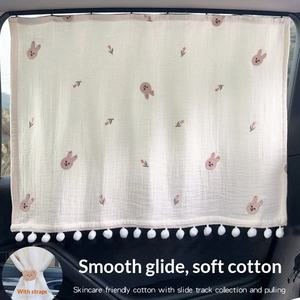 Pare-soleil pliable <span class=keywords><strong>pour</strong></span> voiture bébé, en nylon, suspendu, <span class=keywords><strong>protection</strong></span> solaire, isolant thermique, occultant, motif dessin animé Bingguo - Product Image 2