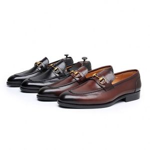 Nouvelles Chaussures Britanniques Tendance pour Hommes - Mocassins en Cuir Véritable à Lacets, Bout Carré, Formels et Décontractés, Antidérapants et Respirants - Product Image 4