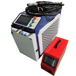 Machine de soudage au <span class=keywords><strong>laser</strong></span> à fibre portative 4 en 1, soudeuse, découpeuse et nettoyeuse de métaux pour l'acier inoxydable - Product Image 1