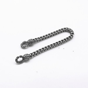 yunnique <b>Titanium</b> Steel <b>Chain</b> Bracelet Skull Design Unisex Gift Jewelry Geometric Pattern GZYB-0616 - Product Image 2