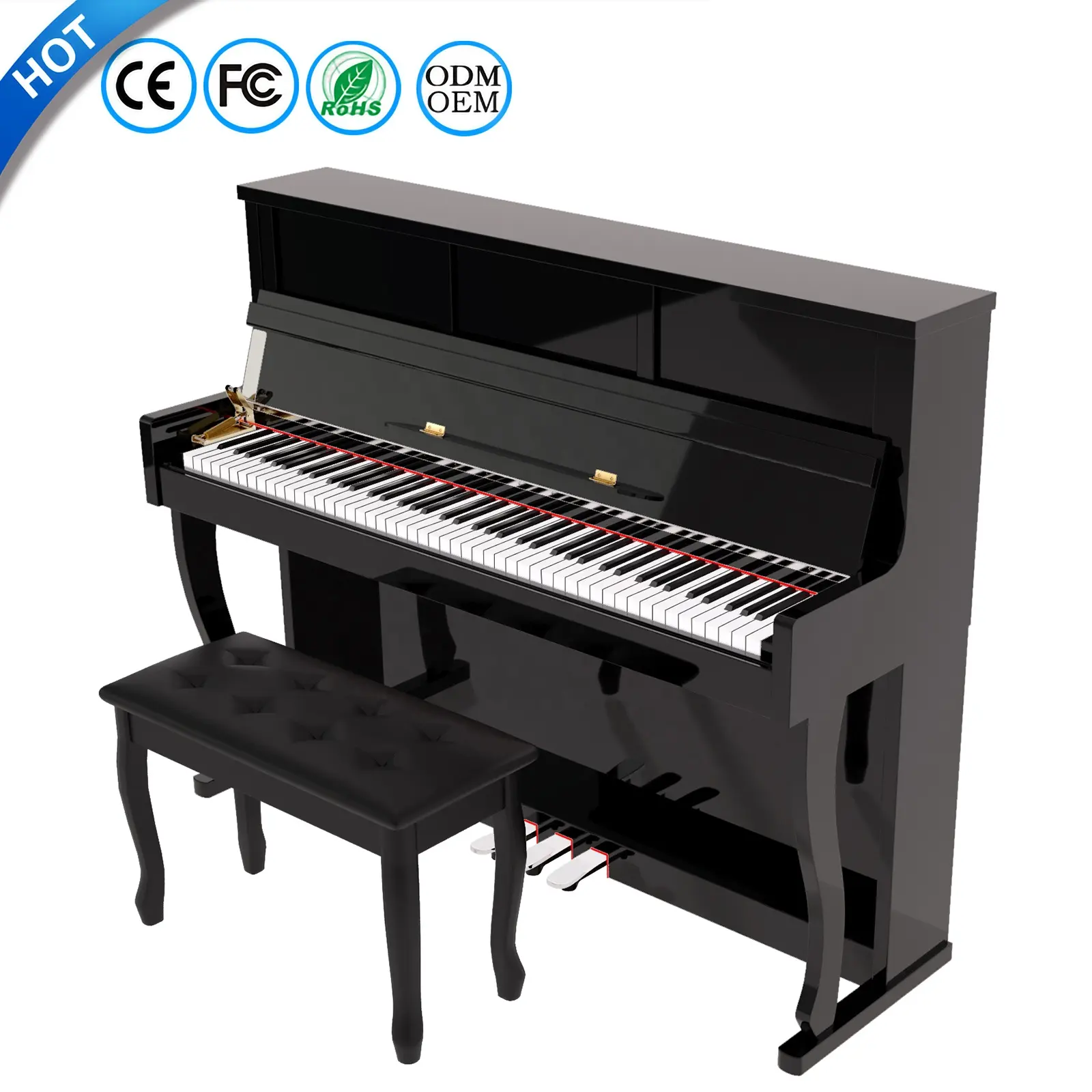 Teclado de Piano Electrónico BLANTH piano 88 teclas teclado de música profesional de piano digital ponderado