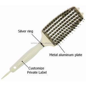 Fabricant de brosse à cheveux plaque métallique résistante à la chaleur sèche-cheveux démêlant brosse à cheveux - Product Image 3