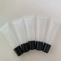 Bouteille de baume à lèvres en plastique de 15 ml, or, argent, brillant à lèvres, tube de compression, sérigraphie, emballage vide de rouge à lèvres de 15 ml, crème contour des yeux de 8ml