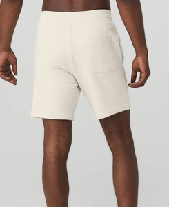 Pantalones cortos de gimnasio con cintura elástica y cordón bolsillos traseros de LICRA de algodón con logotipo personalizado de alta calidad - Product Image 2