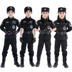 子供用キャリアデーコスチュームプロパフォーマンスコスプレコスチュームおもちゃアクセサリー付きキッズダークブルーパイロットコスチューム - Product Image 1