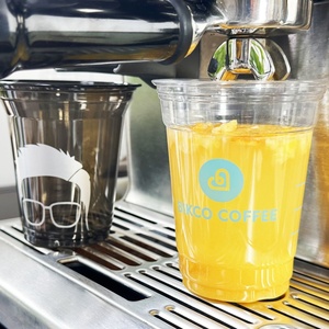 Tùy Chỉnh In Ấn Logo 98Mm 16Oz 24Oz Rõ Ràng Vỉ Bong Bóng Sữa Trà Cốc Dùng Một Lần Pet Nhựa Cà Phê Smoothie Ly Có Nắp Đậy - Product Image 6