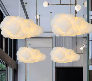 Lampe suspendue romantique en forme de nuage LED E27, luminaire APCITL, décoration intérieure pour salon, chambre à coucher, <span class=keywords><strong>suspension</strong></span>, lustre - Product Image 3