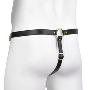 Cinturón <span class=keywords><strong>de</strong></span> <span class=keywords><strong>castidad</strong></span> para hombres con bloqueo <span class=keywords><strong>de</strong></span> <span class=keywords><strong>castidad</strong></span> jaula para pene Gay SM BDSM fetiche Sexy tangas masculinas Sexy Bondage juguete sexual para adultos - Product Image 4