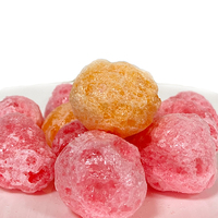 Bonbons sucrés en gros Emballage en vrac Assortiment de gelées lyophilisées à saveur de fruits Bonbons sphériques