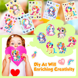 Autocollants personnalisés pour gâteaux, 6 pièces par paquet, My Little Pony, autocollants à visages interchangeables, autocollants pour gâteaux DIY, réutilisables, imperméables, autocollants mignons pour enfants - Product Image 5