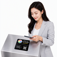 Autocollants NFC en PVC pour bureau, cartes NFC programmables pour les avis Google, cartes intelligentes réutilisables personnalisables, carte de visite NFC