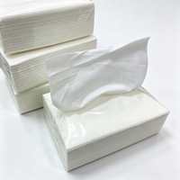Boîte de mouchoirs jetables personnalisée, écologique, blanche, 3 plis, fabriquée à partir de pâte de bois vierge, marque HENSUN, emballage plastique pour la maison