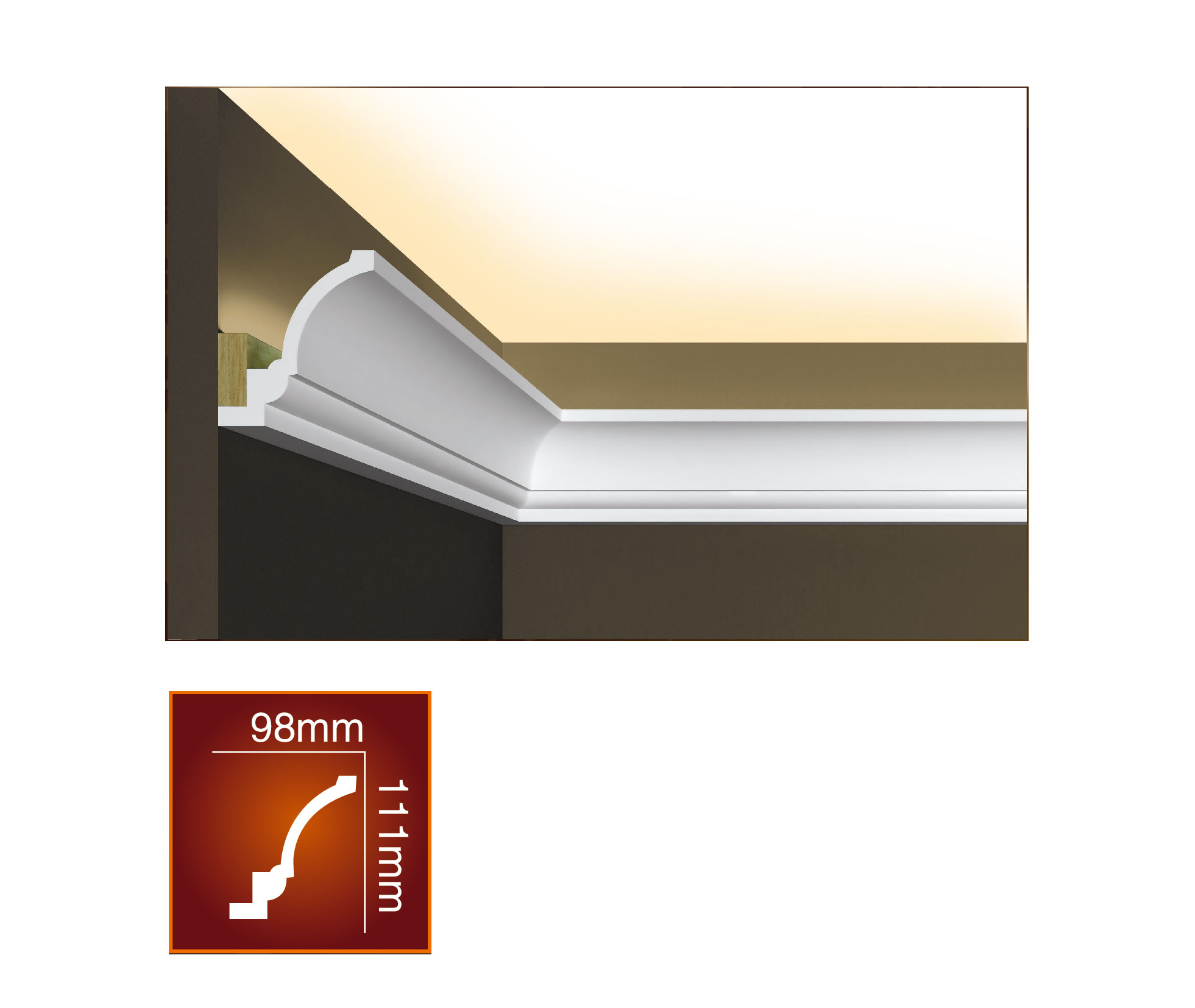 Популярный дизайн, декоративные полосы, Полиуретановая светодиодная шкатулка, Высококачественная безопасная Экологически чистая полиуретановая потолочная шкатулка