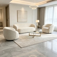 Ensemble de canapés de salon de luxe moderne, structure en bois massif avec mousse haute densité, couleur personnalisée, meubles de salon pour la maison