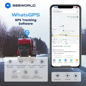 SEEWORLD tombol panik SOS mematikan Gps pelacak truk kendaraan dengan Sensor bahan bakar mendukung Logo disesuaikan