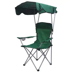 Fashion Custom Logo Portable Sunscreen Beach Chairs And Umbrella Foldable Beach Chair With Umbrella