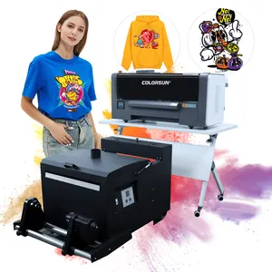 Printer dtf a2 With dual xp600 dtf printer print head pet film printer with shaker machine for DIY Tshirt