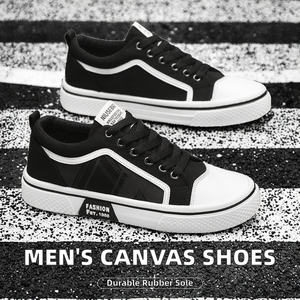 Nuevos Productos 2026, Zapatos Casuales de Lona con Cordones, Impermeables y Transpirables, con Suela de Goma, para Hombre, Primavera, Verano, Otoño, Venta al Por Mayor - Product Image 2