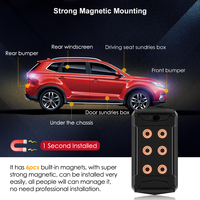 Micodus - Rastreador GPS Magnético Inalámbrico para Camiones y Automóviles, 5000 mAh, Larga Duración en Espera, Recargable, Portátil, con Sensor de Temperatura