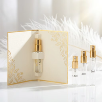 Premium Keşif Seti Kaplamalı Kağıt Kutu 3 Panelli Üç Katlı Test Kartı Mini 1.5ml 2ml 3ml 5ml Cam Şişeler için