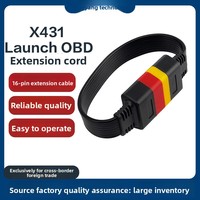 Câble d'extension pour détecteur de voiture OBD2, adaptateur de conversion X431 mâle-femelle 36cm OLIVER, compatible 12V
