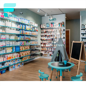Meubles de magasin de pharmacie de détail, design d'intérieur de magasin médical, petits présentoirs d'angle en bois à vendre - Product Image 6