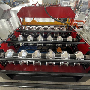 Máquina Formadora de Tejas de Piso de Lámina Trapezoidal y Corrugada de Doble Capa con Motor y Rodamiento 220V/380V - Product Image 3