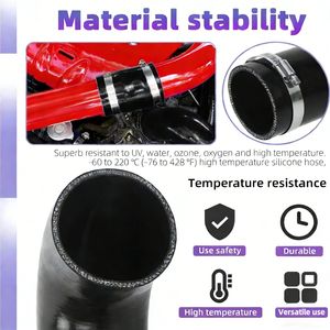 Selang Radiator Pendingin Fleksibel OEM Kustom 30/45/90/135/180 Derajat untuk Perakitan Mesin Kendaraan Rekayasa, Selang Turbo Silikon - Product Image 3